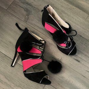 Catherine Malandrino Lace Up Stiletto Heels